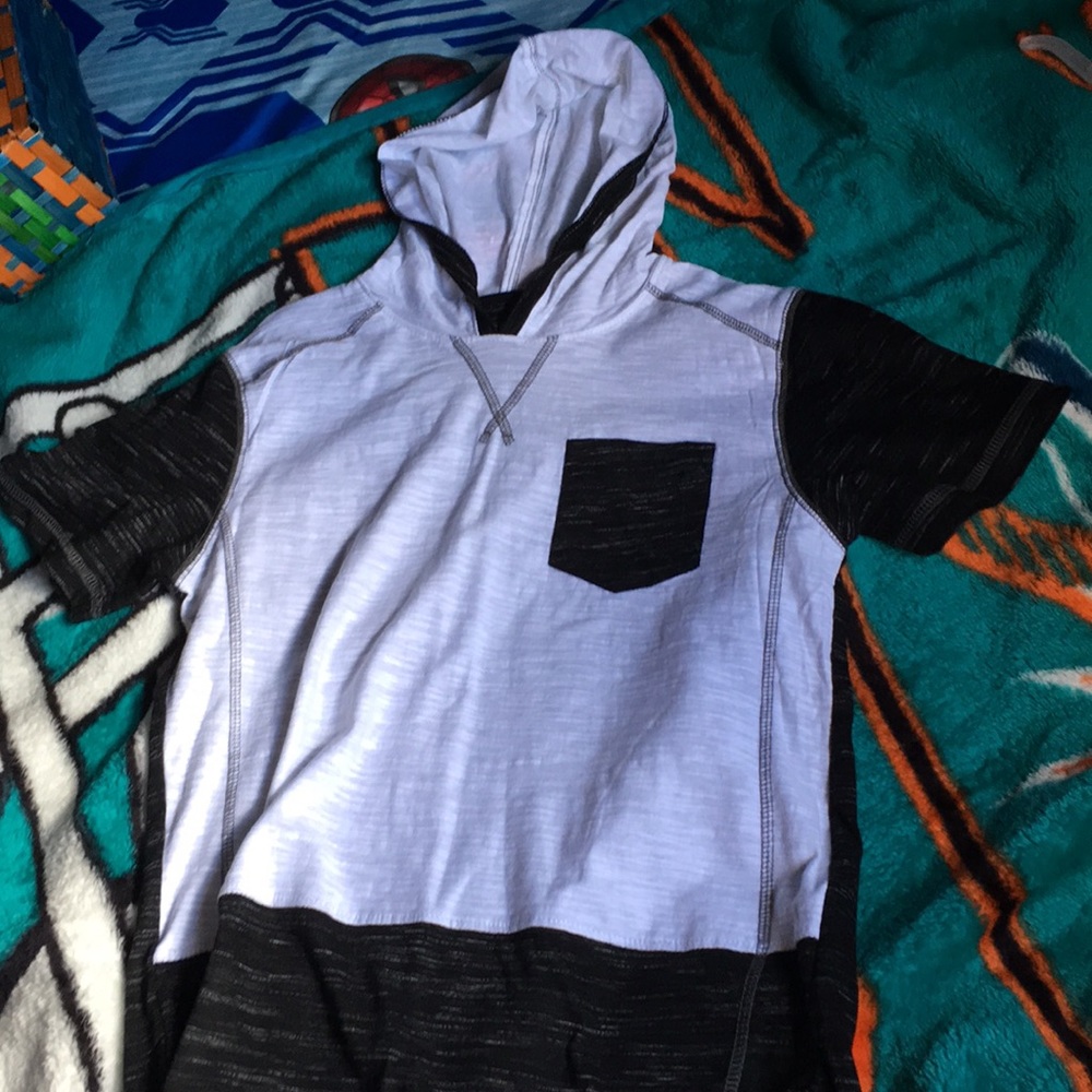 Black and white hoodie